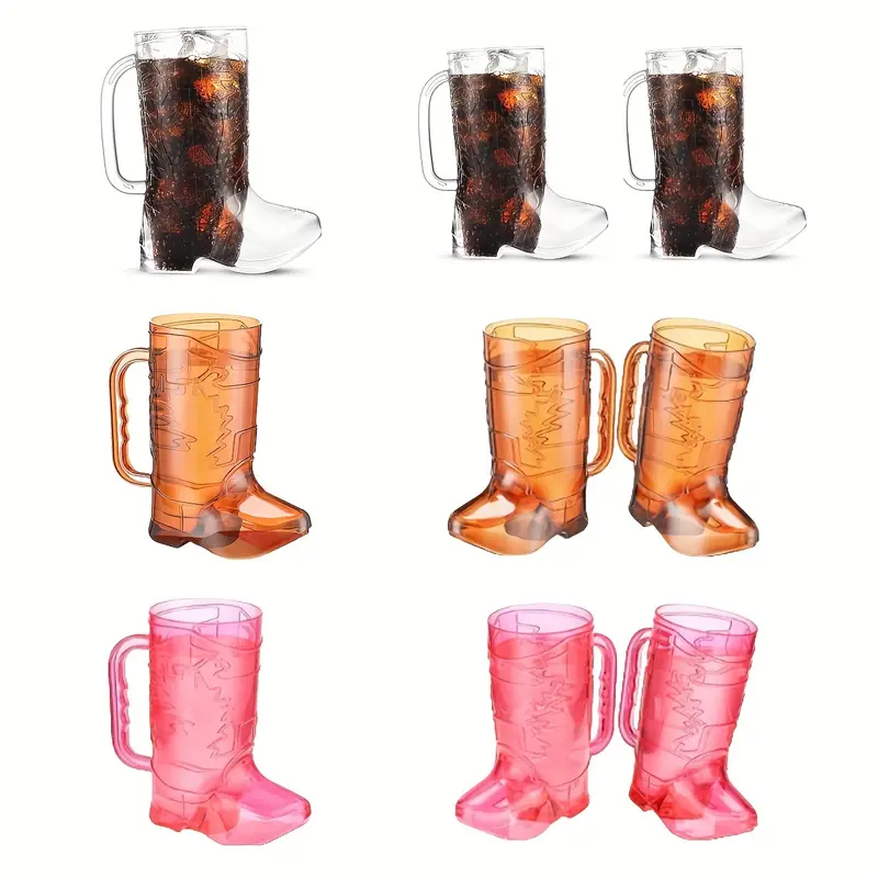 Espresso Shot Glass - แก้วมักทำจากพลาสติกสำหรับแก้วใส่เครื่องดื่มเย็นแก้วค็อกเทลแชมเปญแก้วแก้วกาแฟเบียร์บูตคาวบอย