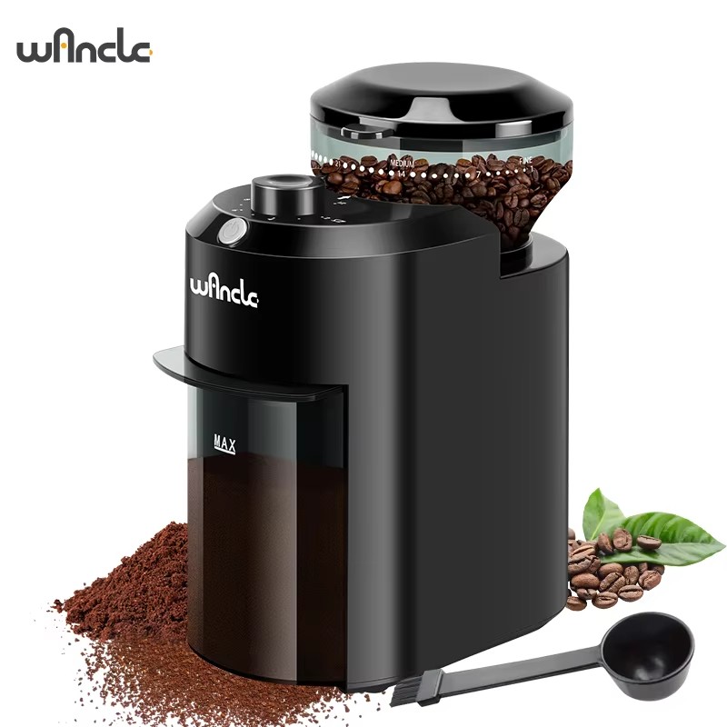 Coffee Grinder Burr Flat - Wancle ไฟฟ้า Burr เครื่องบดกาแฟปรับ Burr Mill