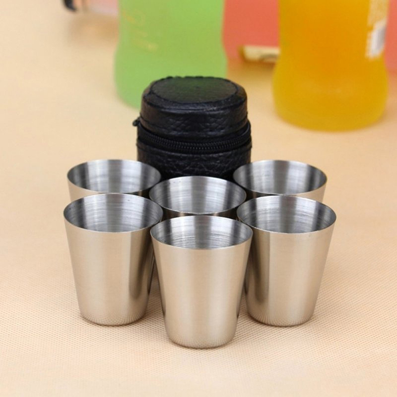 4/6Pcs ถ้วยสแตนเลส MINI Shot แ - Espresso Shot Glass บทวิจารณ์และราคา