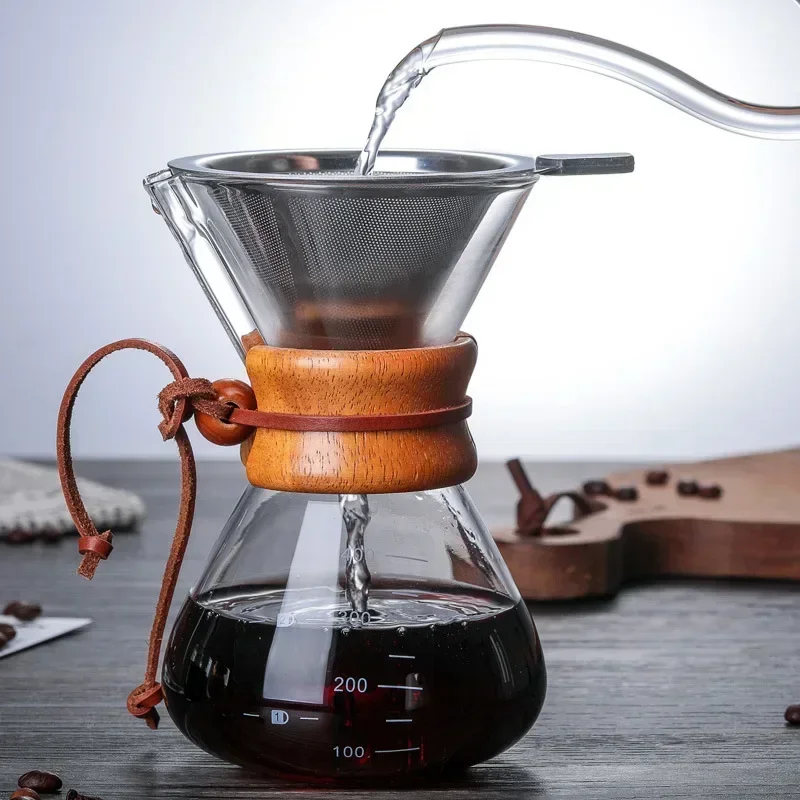 มือแก้วกาแฟกาต้มน้ําสแตนเลสกรอ - Coffee Equipment Pour Over บทวิจารณ์และราคา