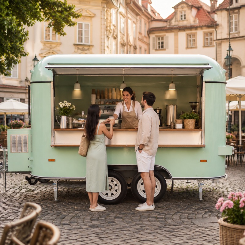 รถขายอาหารเคลื่อนที่พร้อมครัวส - Coffee Van Equipment บทวิจารณ์และราคา