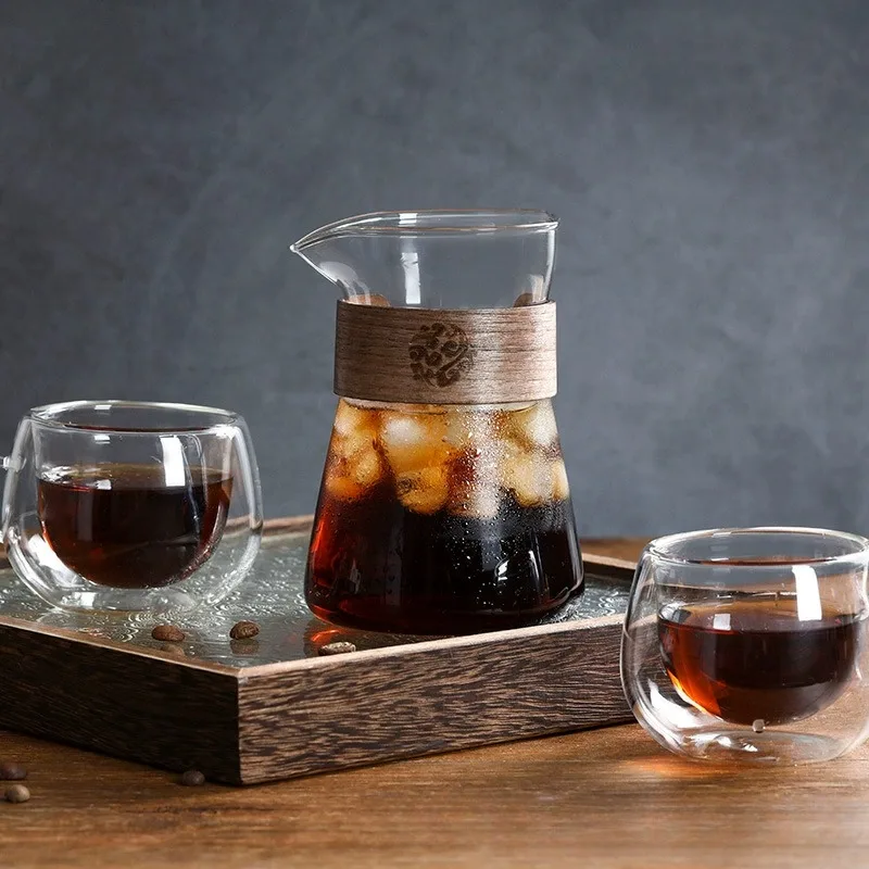 17oz/500ml กาแฟหม้อ Carafe ไม้ - Espresso Shot Glass บทวิจารณ์และราคา